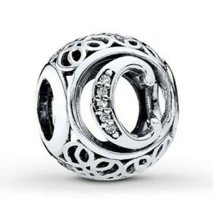 Pandora Letter C Vintage Alphabet Letter Charm